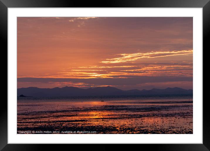 Phang Nga Bay sunrise Framed Mounted Print by Kevin Hellon