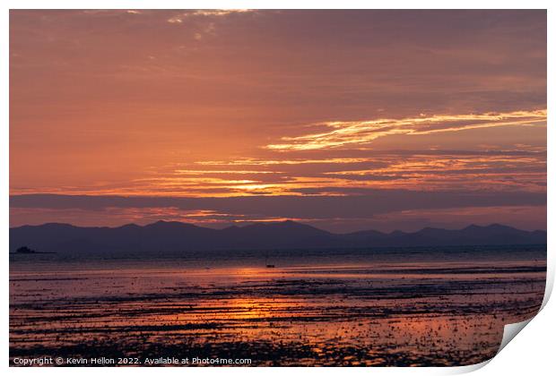 Phang Nga Bay sunrise Print by Kevin Hellon