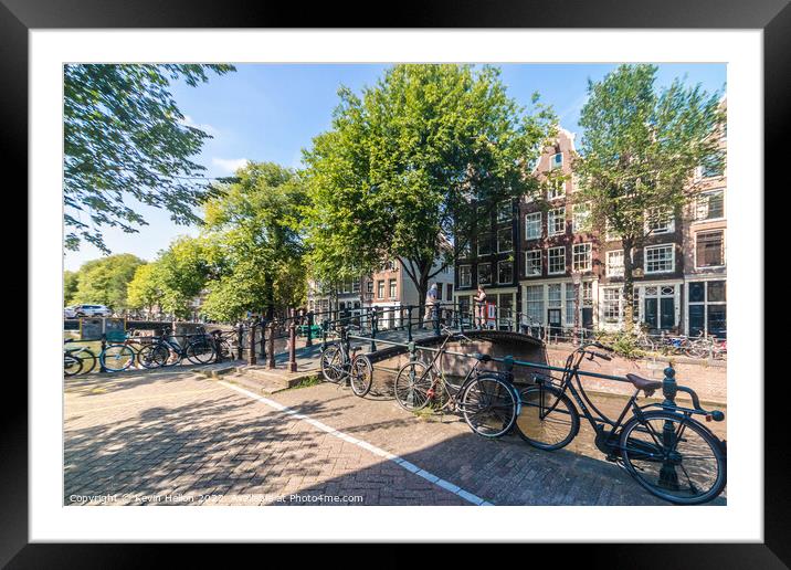 Brouwersgracht, Amsterdam Framed Mounted Print by Kevin Hellon