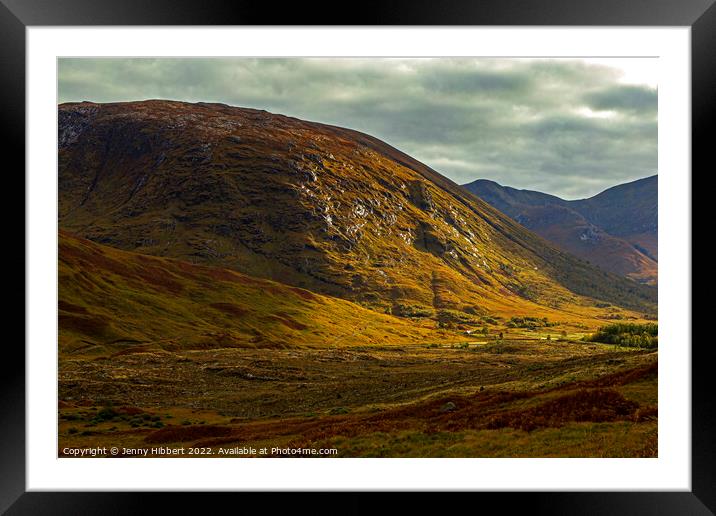 Glen Etive, Glencoe Rannoch moor Highlands of Scotland Framed Mounted Print by Jenny Hibbert