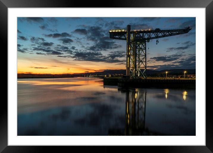The Titan Crane, Clydebank, Glasgow. Framed Mounted Print by Rich Fotografi 