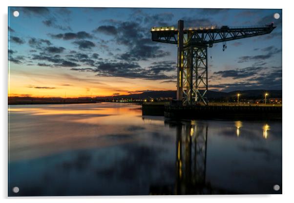 The Titan Crane, Clydebank, Glasgow. Acrylic by Rich Fotografi 