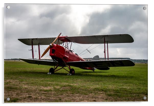  de Havilland DH82A Tiger Moth Acrylic by J Biggadike