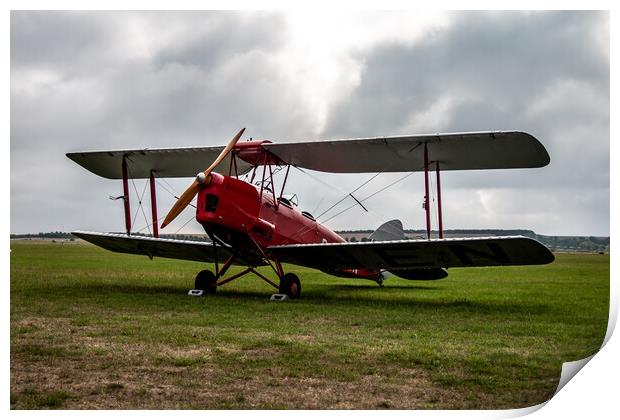  de Havilland DH82A Tiger Moth Print by J Biggadike