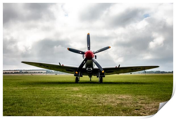 Supermarine Spitfire MkXIV RN201 Print by J Biggadike