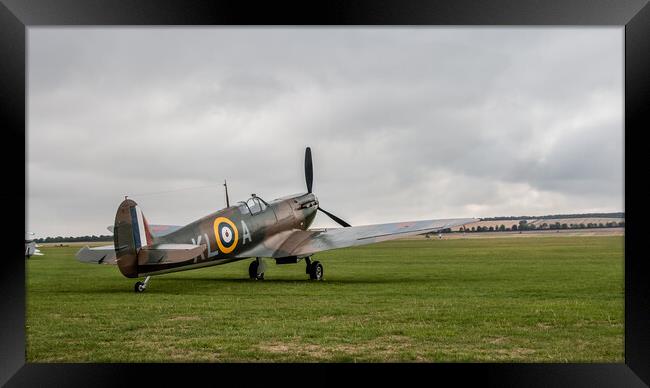 Spitfire Mk1a X4650 KL-A Framed Print by J Biggadike