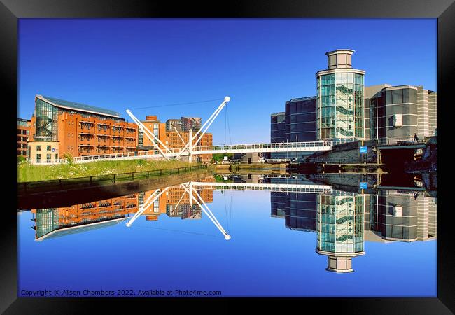 Leeds Docks and Royal Armouries  Framed Print by Alison Chambers