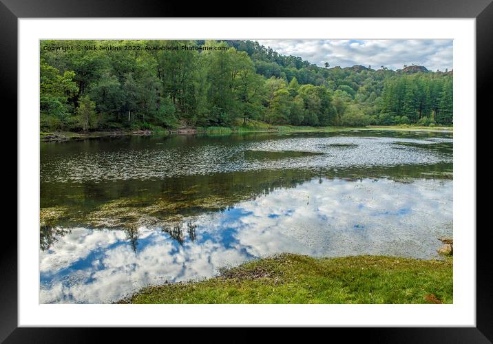 Yew Tree Tarn Lake District National Park  Framed Mounted Print by Nick Jenkins