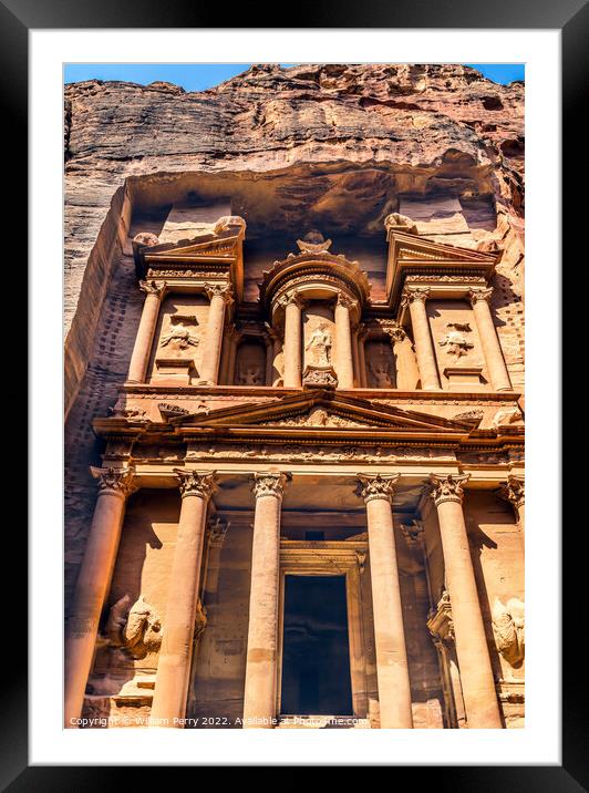 Treasury Afternoon Petra Jordan  Framed Mounted Print by William Perry