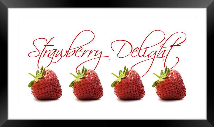 Strawberry Delight Framed Mounted Print by Natalie Kinnear
