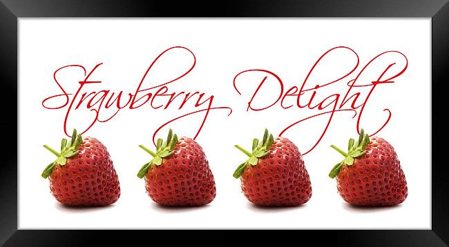 Strawberry Delight Framed Print by Natalie Kinnear