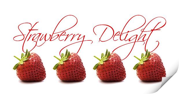 Strawberry Delight Print by Natalie Kinnear