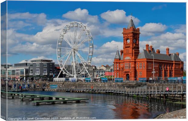 Discover the Beauty of Cardiff Bay Canvas Print by Janet Carmichael