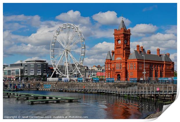 Discover the Beauty of Cardiff Bay Print by Janet Carmichael