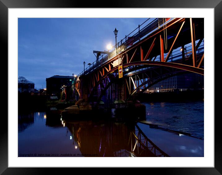 Bridge over the Clyde Framed Mounted Print by John Rae