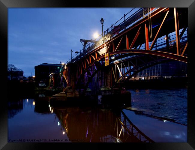 Bridge over the Clyde Framed Print by John Rae