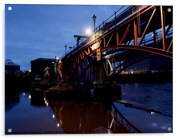 Bridge over the Clyde Acrylic by John Rae