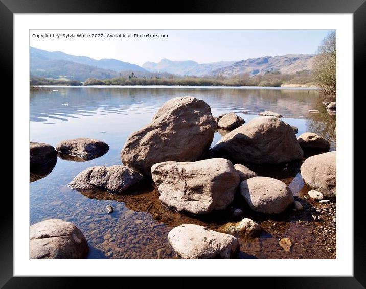 Loughrigg Tarn Framed Mounted Print by Sylvia White