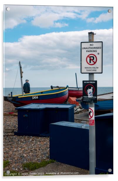 No Parking Your Boat | Worthing Acrylic by Adam Cooke