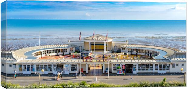 Worthing Lido Canvas Print by Adam Cooke