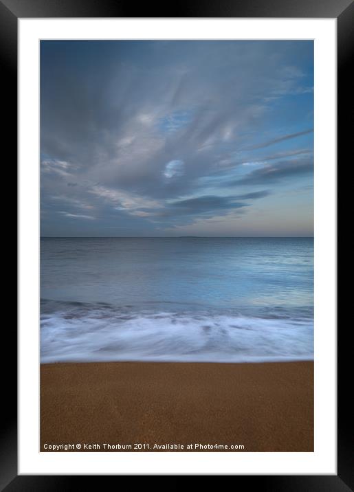 Beach and Sea scene Framed Mounted Print by Keith Thorburn EFIAP/b