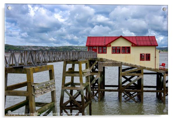 Seagulls Overlooking the Old Lifeboat Station Acrylic by Roger Mechan