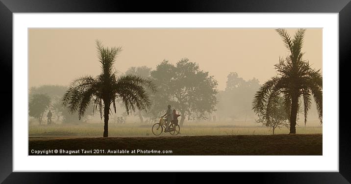 A Misty Morning Framed Mounted Print by Bhagwat Tavri