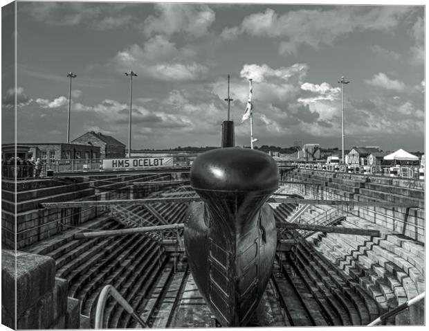  HMS Ocelot  an Oberon class Submarine Canvas Print by Rob Lucas