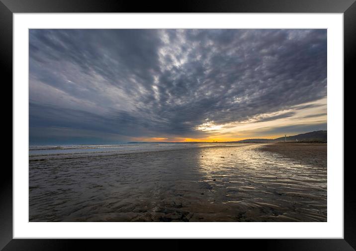 Cloudscape over Swansea Framed Mounted Print by Leighton Collins