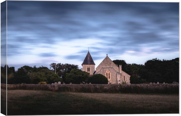 St Peter and St Paul Church, West Wittering Canvas Print by Mark Jones
