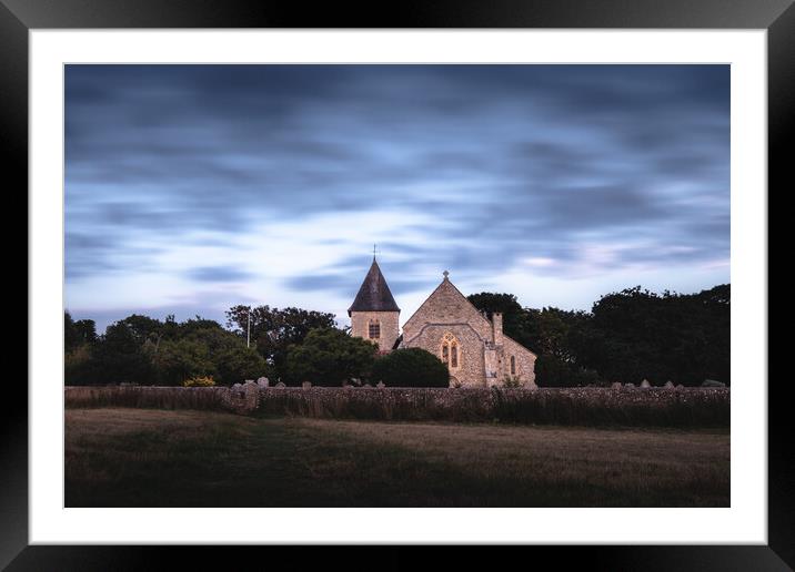 St Peter and St Paul Church, West Wittering Framed Mounted Print by Mark Jones