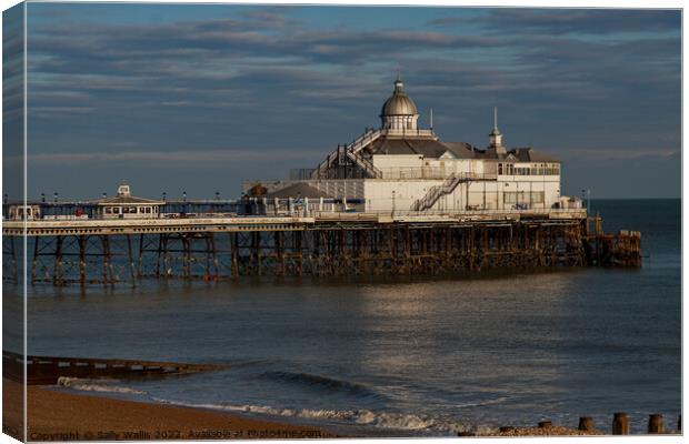 Eastbourne Pier, example of Victorian architecture Canvas Print by Sally Wallis