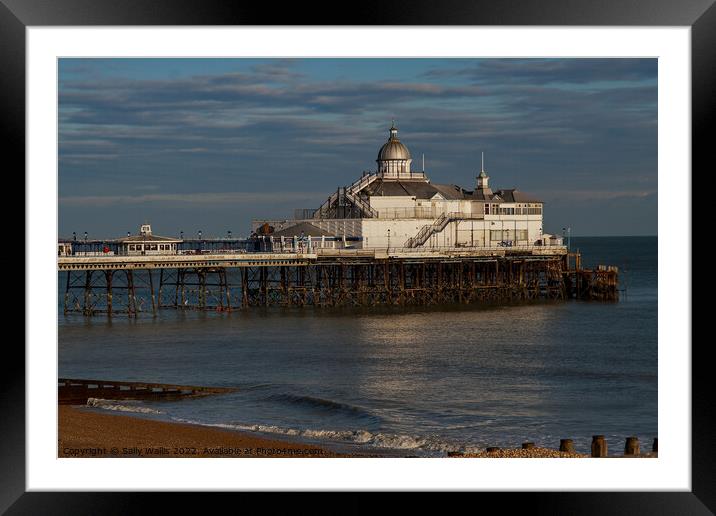 Eastbourne Pier, example of Victorian architecture Framed Mounted Print by Sally Wallis