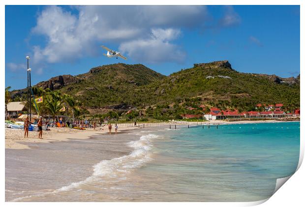 St Jean Beach - St. Barts Print by Roger Green