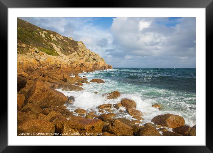 Penberth Cove Cornwall Framed Mounted Print by CHRIS BARNARD