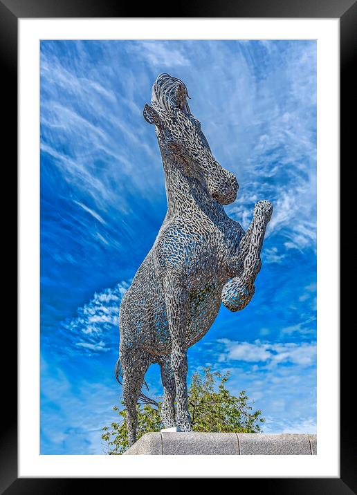 Ginger the Strong Horse Framed Mounted Print by Valerie Paterson