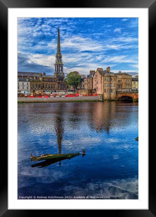 Ayr Town Hall view Framed Mounted Print by Rodney Hutchinson