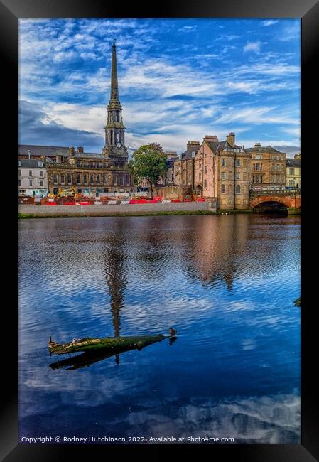 Ayr Town Hall view Framed Print by Rodney Hutchinson