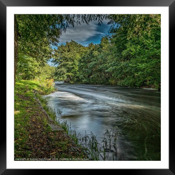 Serene River Doon Framed Mounted Print by Rodney Hutchinson