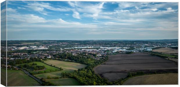 Rotherham South Yorkshire Canvas Print by Apollo Aerial Photography