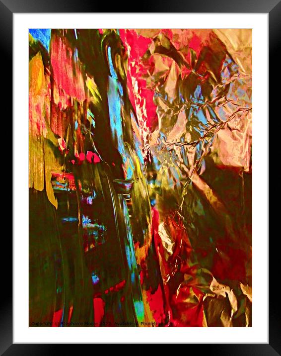 Abstract 393 Framed Mounted Print by Stephanie Moore
