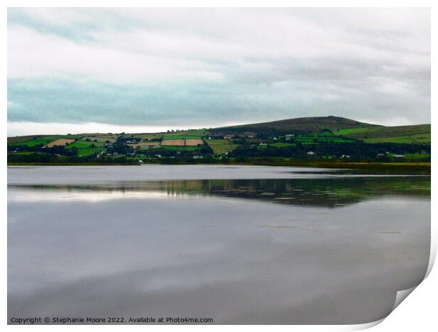 Reflection of Inch Island Print by Stephanie Moore