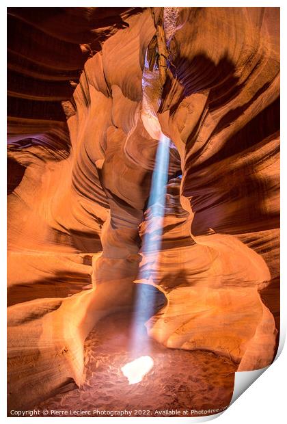Sunbeam in Antelope Canyon Print by Pierre Leclerc Photography