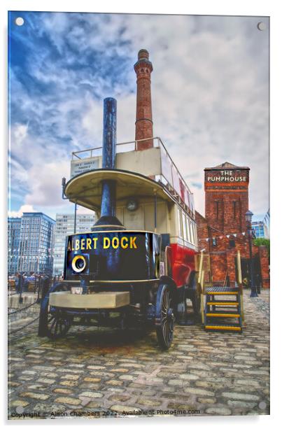 Royal Albert Dock Liverpool  Acrylic by Alison Chambers