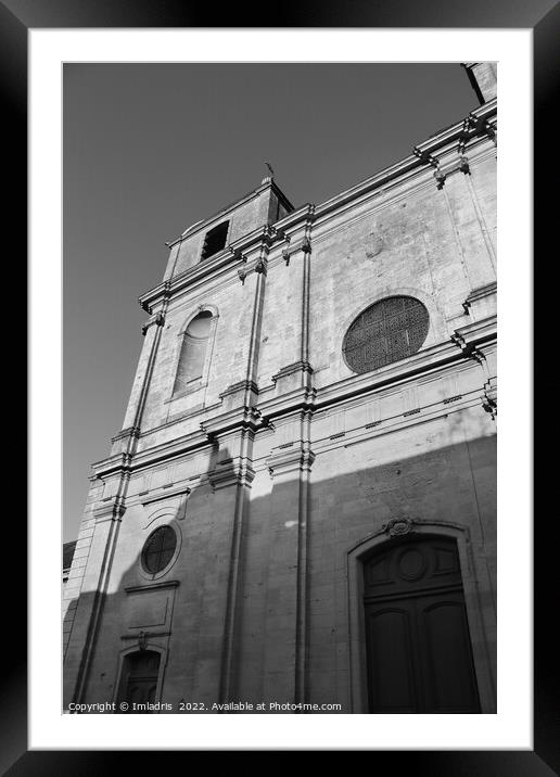 St. Martins Church Facade, Montmedy, France Framed Mounted Print by Imladris 