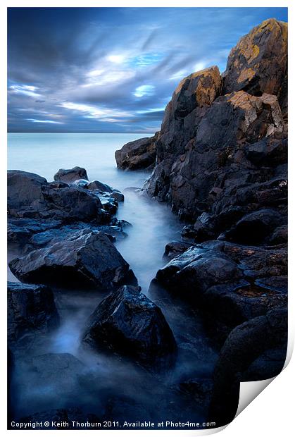 Rocks at North Berwick Print by Keith Thorburn EFIAP/b