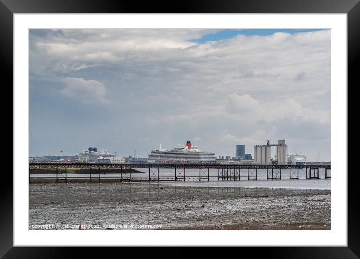 Hythe Pier and Southampton Framed Mounted Print by KB Photo