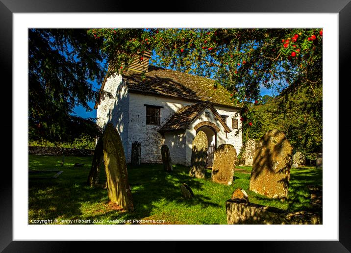 Capel Y Ffin chapel Powys Framed Mounted Print by Jenny Hibbert