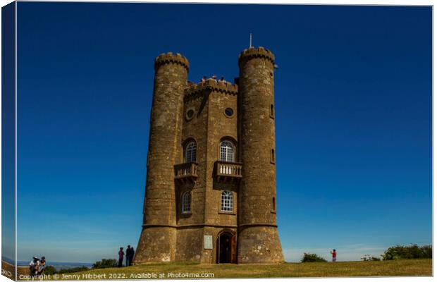 Close up of Broadway Tower  Canvas Print by Jenny Hibbert