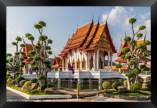 Wat Si Supharam buddhist temple Framed Print by Kevin Hellon